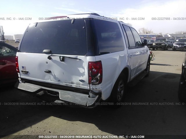 1FMRU15L51LA78340 - 2001 FORD EXPEDITION XLT თეთრი ფოტო 4