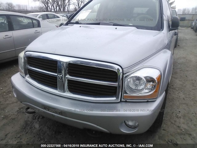 1D4HB58DX4F218468 - 2004 DODGE DURANGO LIMITED SILVER photo 6