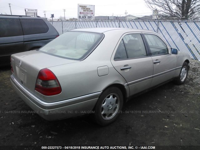 WDBHA28E0TF466684 - 1996 MERCEDES-BENZ C 280 BEIGE photo 4