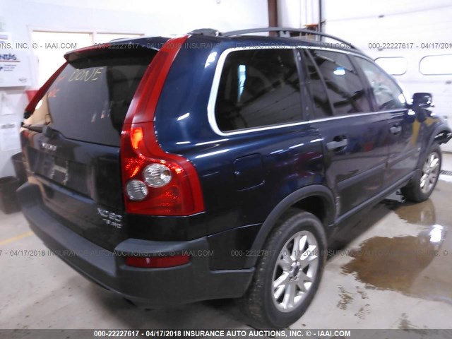 YV1CZ91H841064213 - 2004 VOLVO XC90 T6 Dark Blue photo 4