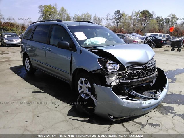 5TDZA23C14S217422 - 2004 TOYOTA SIENNA CE/LE Light Blue photo 1