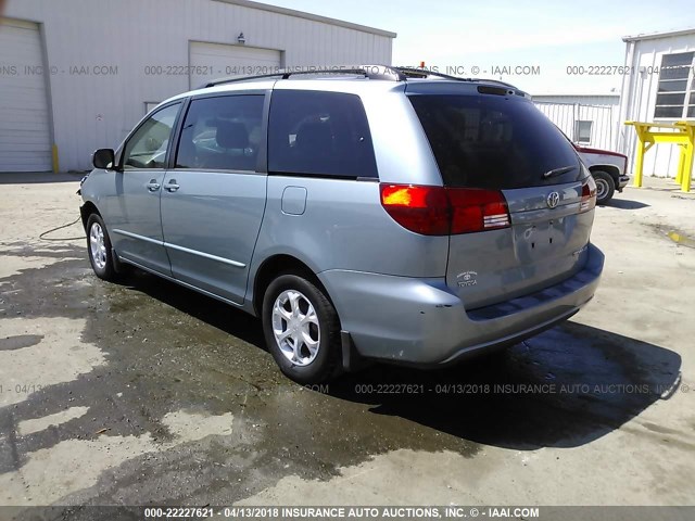 5TDZA23C14S217422 - 2004 TOYOTA SIENNA CE/LE Light Blue photo 3