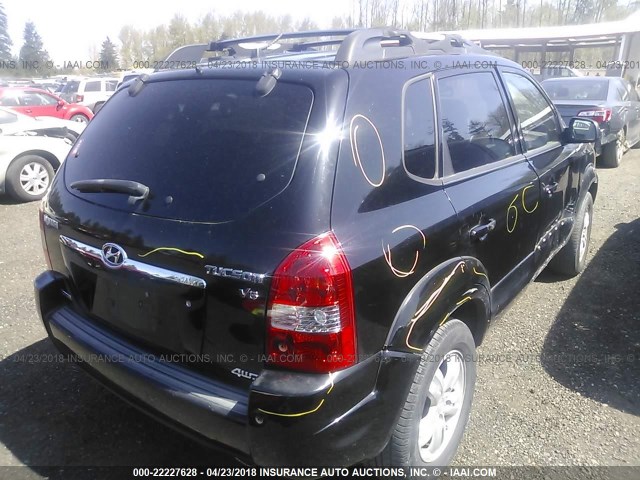 KM8JN72D26U312395 - 2006 HYUNDAI TUCSON GLS/LIMITED 黑色 照片 4