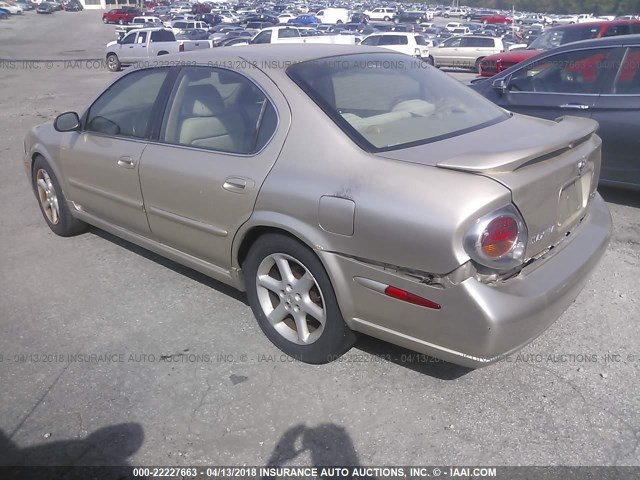 JN1DA31D03T515362 - 2003 NISSAN MAXIMA GLE/GXE/SE GOLD photo 3