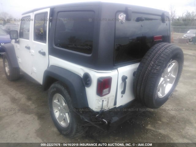 1C4HJWDG3EL316878 - 2014 JEEP WRANGLER UNLIMITE SPORT WHITE photo 6