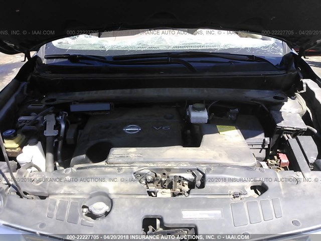 5N1AR2MN5DC650342 - 2013 NISSAN PATHFINDER S/SV/SL/PLATINUM 蓝色 照片 10