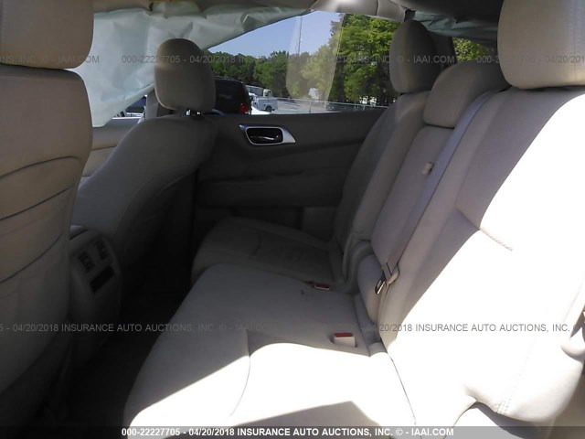 5N1AR2MN5DC650342 - 2013 NISSAN PATHFINDER S/SV/SL/PLATINUM 蓝色 照片 8