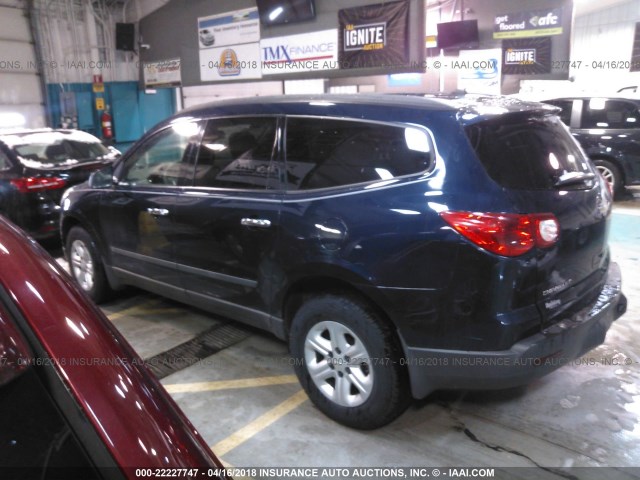 1GNER13D59S171335 - 2009 CHEVROLET TRAVERSE LS BLUE photo 3