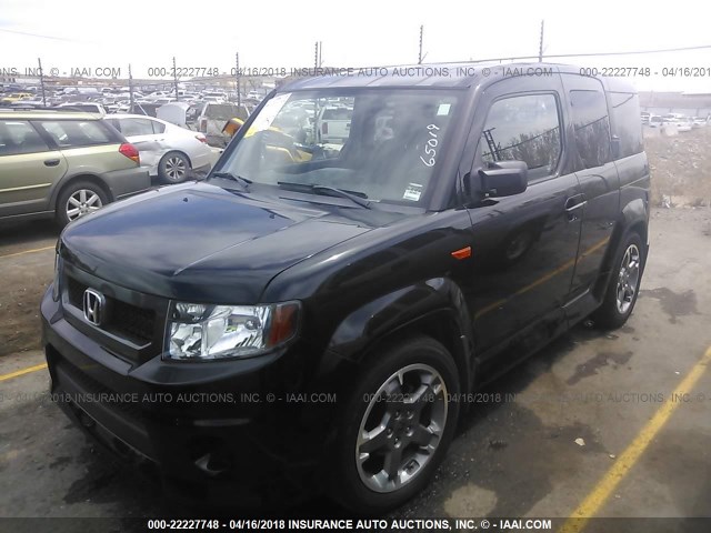 5J6YH18959L001090 - 2009 HONDA ELEMENT SC BLACK photo 2