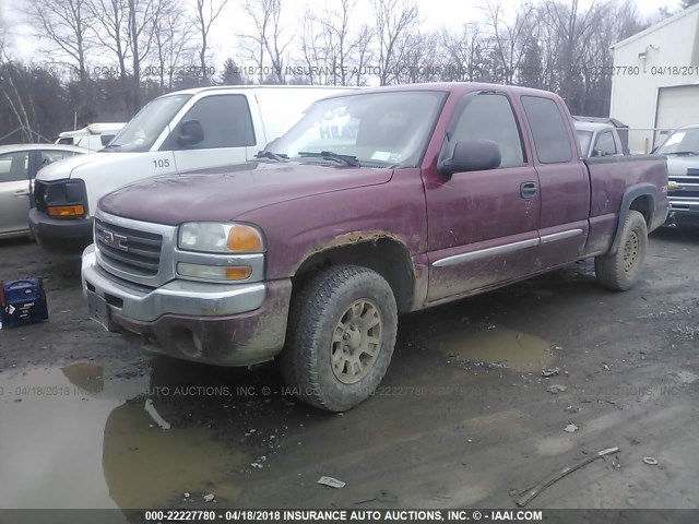 1GTEK19B17Z109664 - 2007 GMC NEW SIERRA K1500 MAROON photo 2