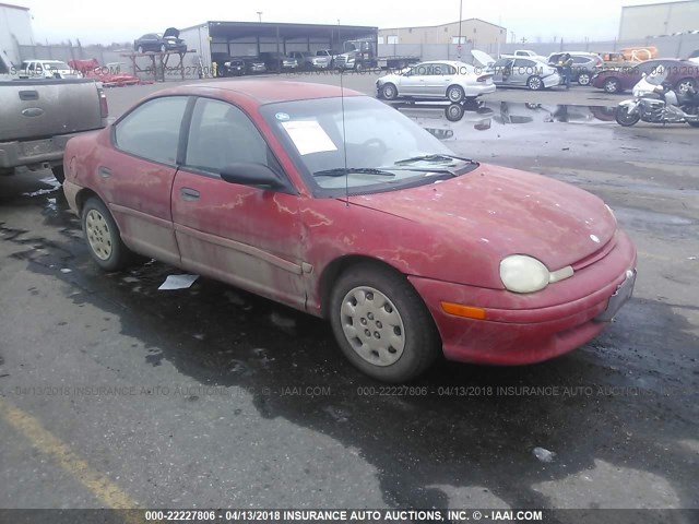 1P3ES47C4WD696600 - 1998 PLYMOUTH NEON HIGHLINE RED photo 1