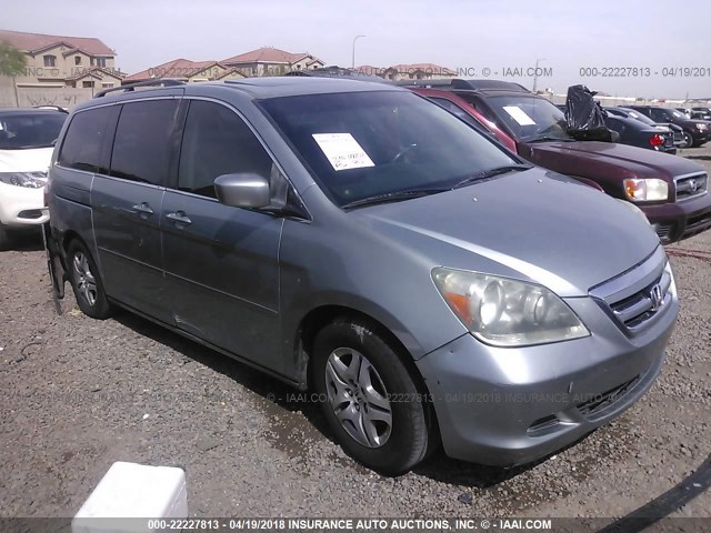 5FNRL38655B043086 - 2005 HONDA ODYSSEY EXL ვერცხლისფერი ფოტო 1