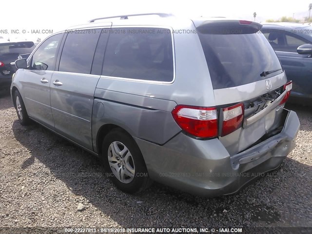 5FNRL38655B043086 - 2005 HONDA ODYSSEY EXL ვერცხლისფერი ფოტო 3