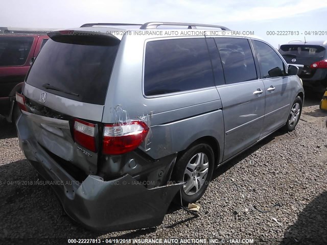 5FNRL38655B043086 - 2005 HONDA ODYSSEY EXL ვერცხლისფერი ფოტო 4