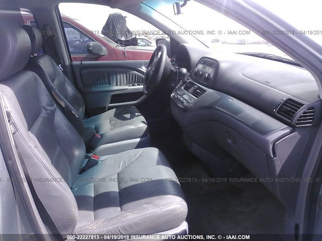 5FNRL38655B043086 - 2005 HONDA ODYSSEY EXL ვერცხლისფერი ფოტო 5