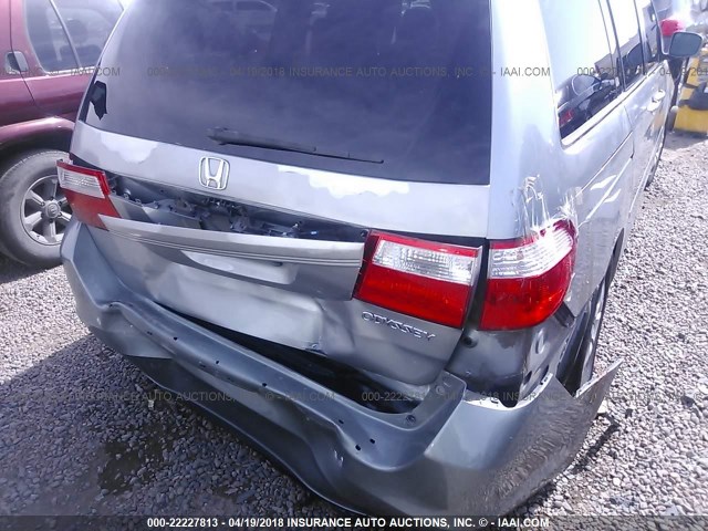 5FNRL38655B043086 - 2005 HONDA ODYSSEY EXL ვერცხლისფერი ფოტო 6