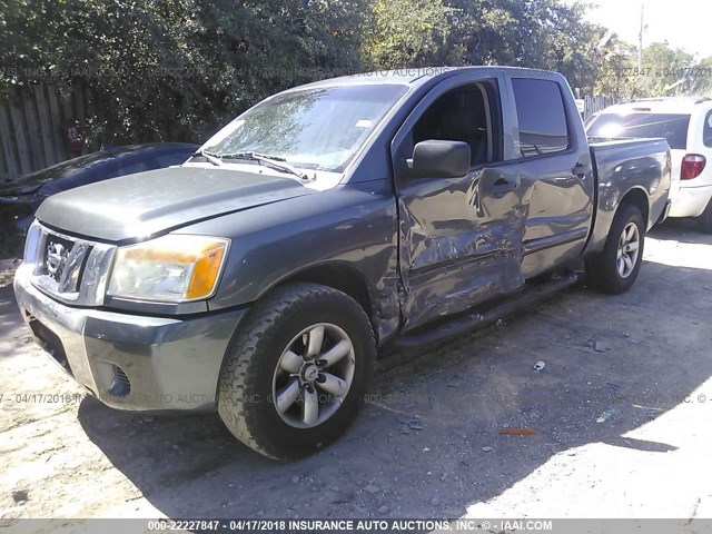 1N6BA07D69N312996 - 2009 NISSAN TITAN XE/SE/LE GRAY photo 2