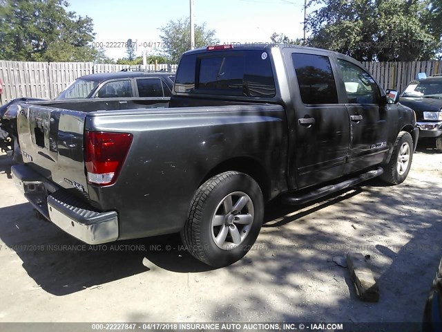 1N6BA07D69N312996 - 2009 NISSAN TITAN XE/SE/LE GRAY photo 4