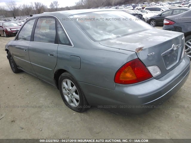 4T1BF28B31U135956 - 2001 TOYOTA AVALON XL/XLS TURQUOISE photo 3