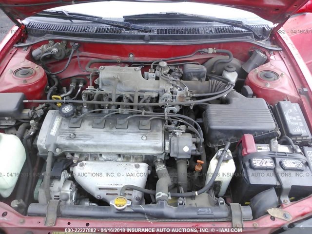 2T1BB02E6VC184787 - 1997 TOYOTA COROLLA DX RED photo 10