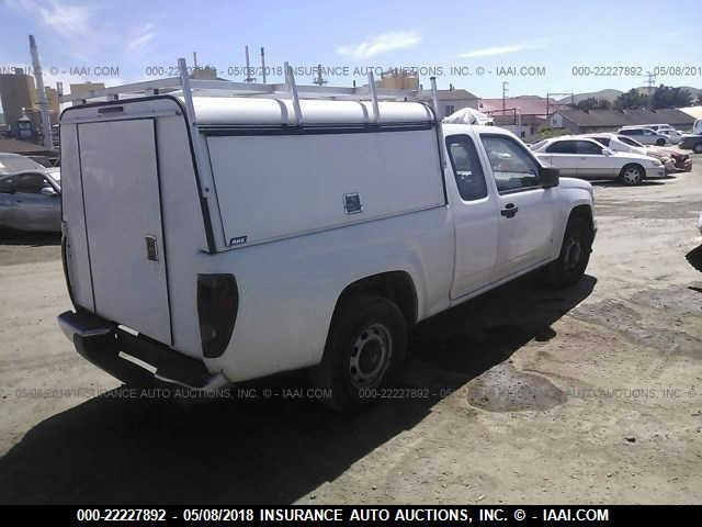 1GCCS19E278173865 - 2007 CHEVROLET COLORADO WHITE photo 4