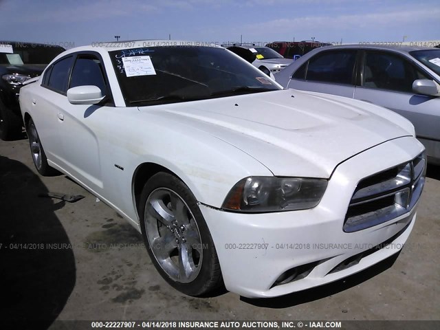 2B3CL5CT5BH567750 - 2011 DODGE CHARGER R/T WHITE photo 1