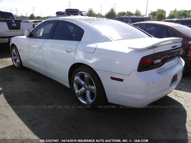 2B3CL5CT5BH567750 - 2011 DODGE CHARGER R/T WHITE photo 3
