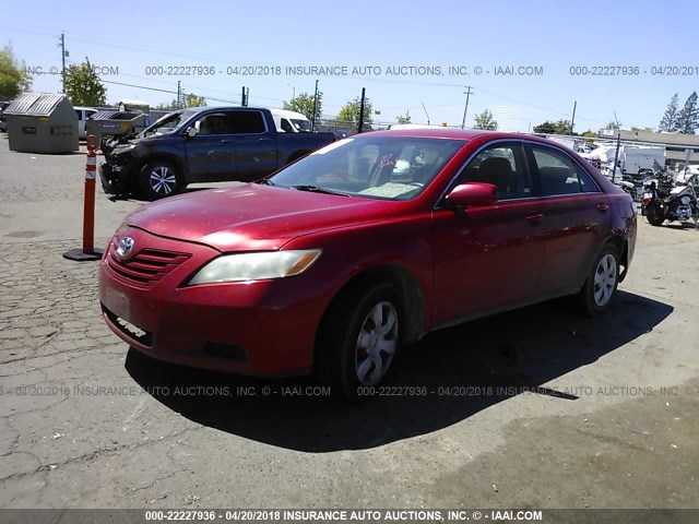 4T1BE46KX7U176501 - 2007 TOYOTA CAMRY NEW GENERAT CE/LE/XLE/SE RED photo 2