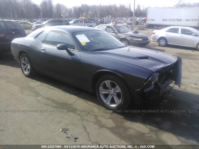 2C3CDZAG4HH659194 - 2017 DODGE CHALLENGER SXT BLUE photo 1