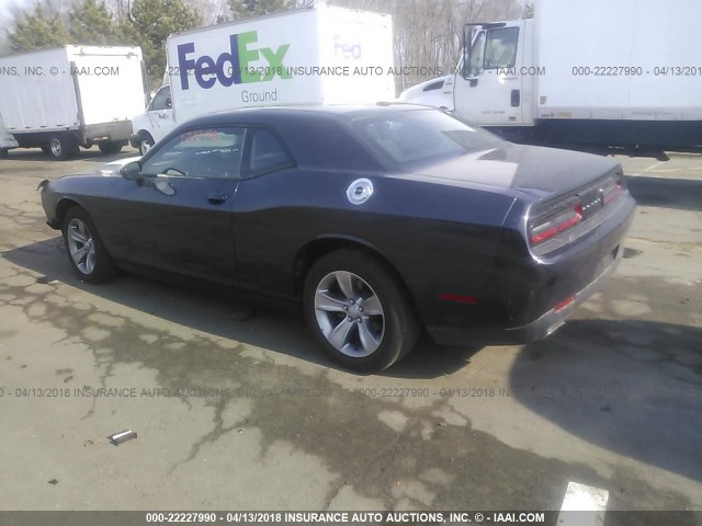 2C3CDZAG4HH659194 - 2017 DODGE CHALLENGER SXT BLUE photo 3