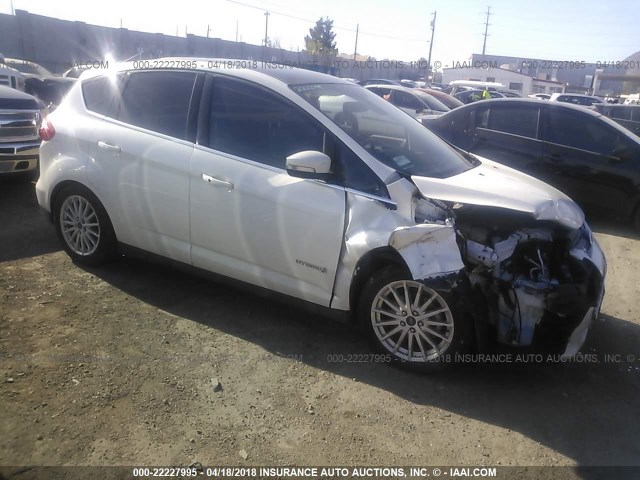 1FADP5BU3FL102058 - 2015 FORD C-MAX SEL WHITE photo 1