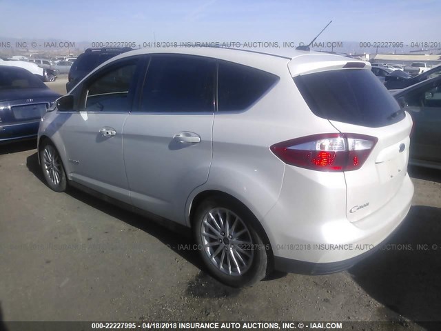 1FADP5BU3FL102058 - 2015 FORD C-MAX SEL WHITE photo 3