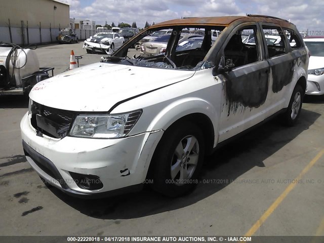 3D4PG1FG1BT537781 - 2011 DODGE JOURNEY MAINSTREET WHITE photo 2