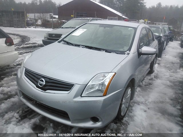 3N1AB6AP9BL730639 - 2011 NISSAN SENTRA 2.0/2.0S/SR/2.0SL SILVER photo 2