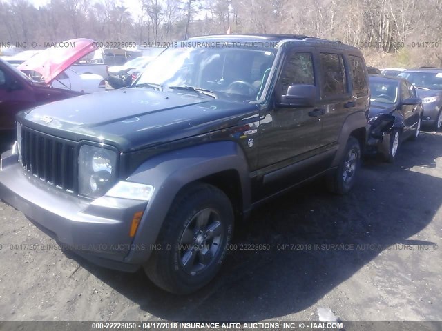 1J4PN3GK5AW161946 - 2010 JEEP LIBERTY RENEGADE GREEN photo 2