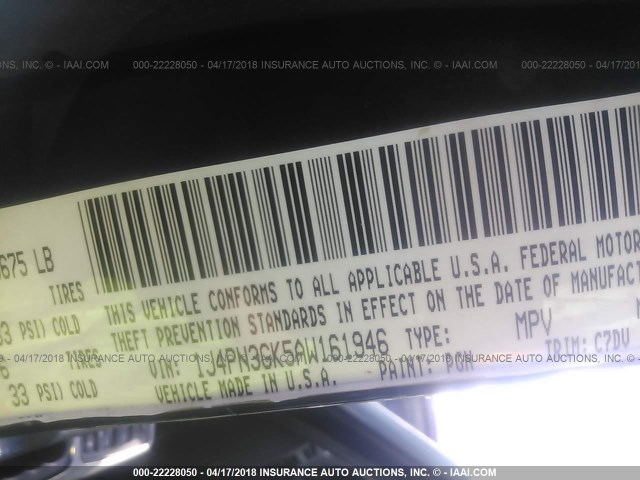 1J4PN3GK5AW161946 - 2010 JEEP LIBERTY RENEGADE GREEN photo 9