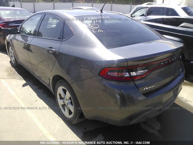 1C3CDFBB8FD227333 - 2015 DODGE DART SXT GRAY photo 3