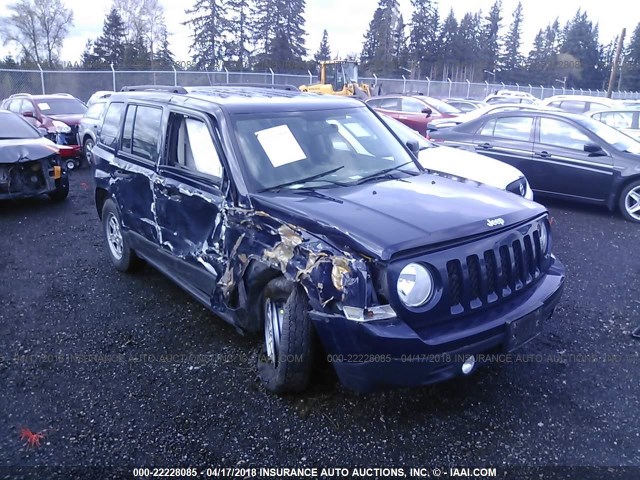 1C4NJPBA7ED812560 - 2014 JEEP PATRIOT SPORT BLUE photo 1