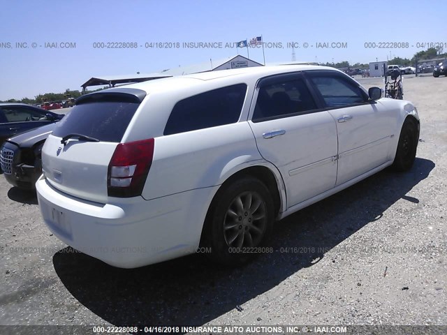 2D4FV47T47H612276 - 2007 DODGE MAGNUM SE WHITE photo 4