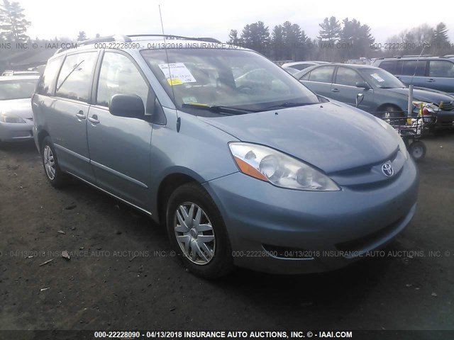 5TDZK23C57S025504 - 2007 TOYOTA SIENNA CE/LE Light Blue photo 1