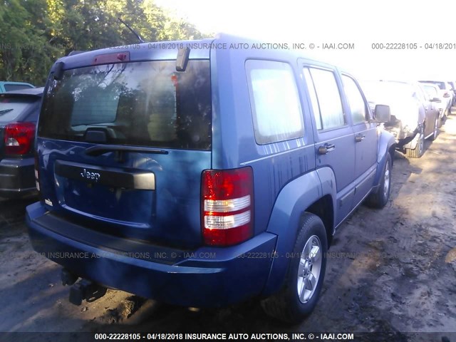1J4PP2GK2AW118072 - 2010 JEEP LIBERTY SPORT 蓝色 照片 4
