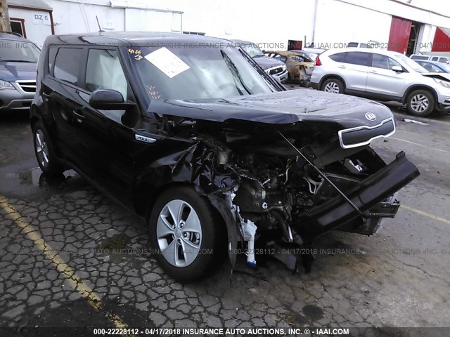 KNDJN2A26F7163124 - 2015 KIA SOUL BLACK photo 1