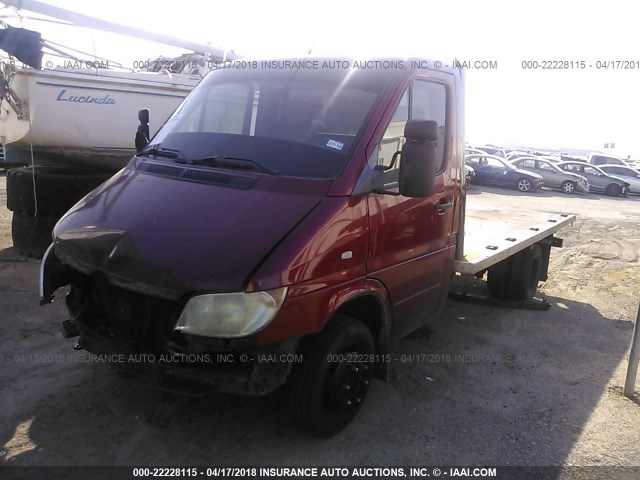 WD1PD444045640471 - 2004 DODGE 3500 SPRINTER VANS  MAROON photo 2