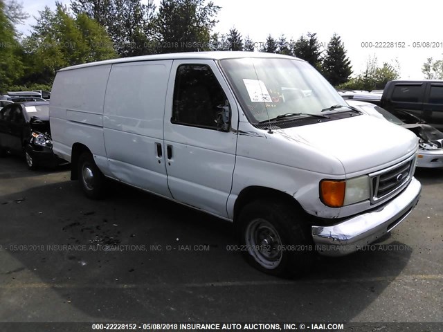 1FTSS34L93HA83118 - 2003 FORD ECONOLINE E350 SUPER DUTY VAN WHITE photo 1