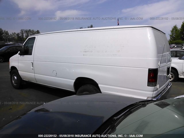 1FTSS34L93HA83118 - 2003 FORD ECONOLINE E350 SUPER DUTY VAN WHITE photo 3