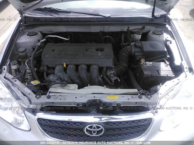 1NXBR32E47Z774064 - 2007 TOYOTA COROLLA CE/LE/S SILVER photo 10