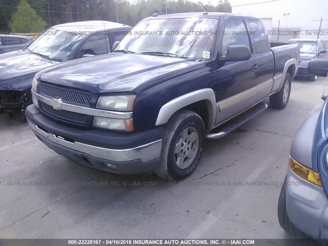 1GCEK19B85Z280392 - 2005 CHEVROLET SILVERADO K1500 BLUE photo 2