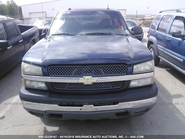 1GCEK19B85Z280392 - 2005 CHEVROLET SILVERADO K1500 BLUE photo 6