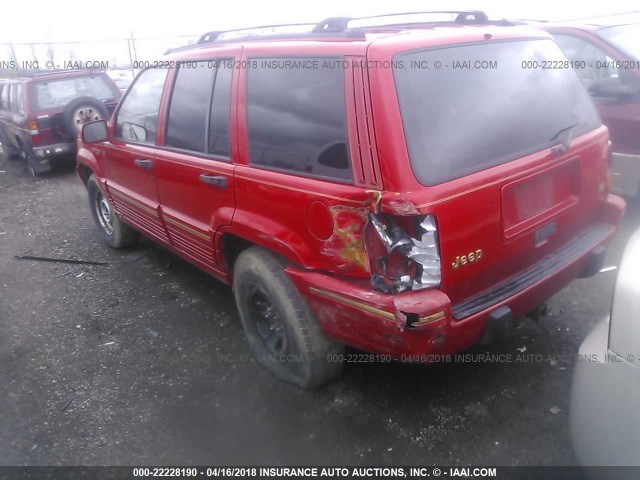 1J4GZ78Y1SC732446 - 1995 JEEP GRAND CHEROKEE LIMITED/ORVIS RED photo 3