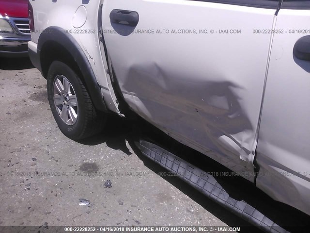 1FMEU31E48UA44587 - 2008 FORD EXPLORER SPORT TR XLT WHITE photo 6